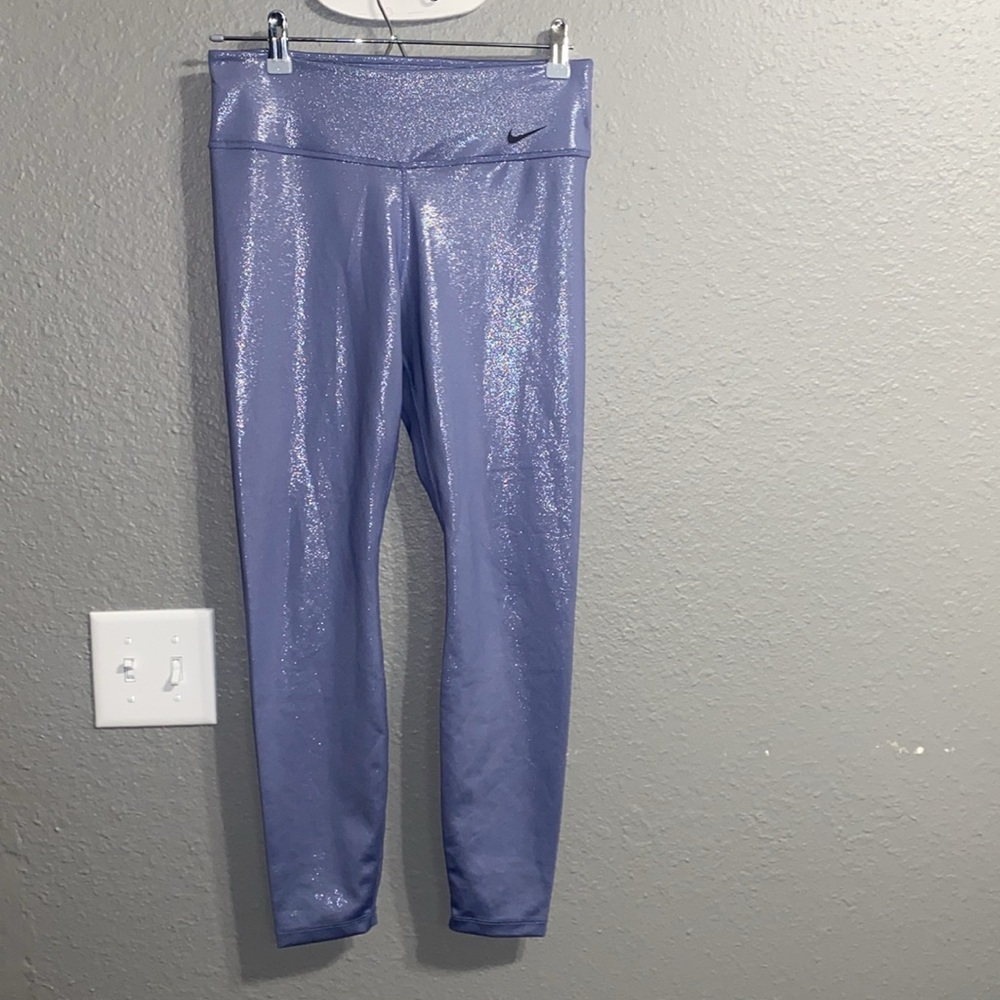 Women’s Nike One Sparkle Mid Rise Shimmer Shine Leggings